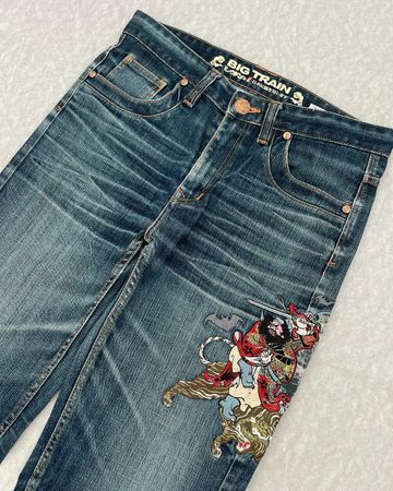 Japanes Embroidery Jeans