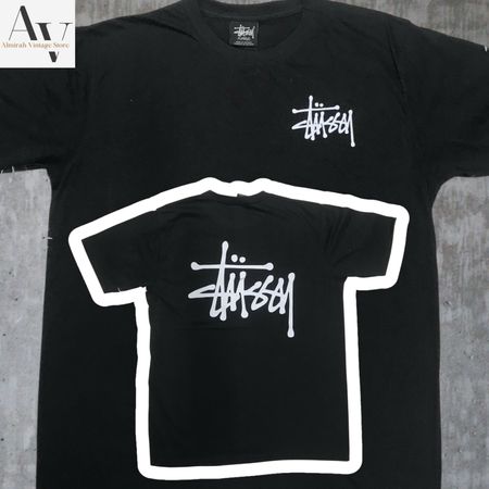 Stussy rework style black stussy tee