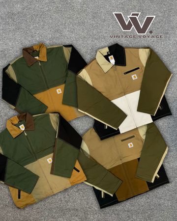 Carhartt rework style patchwork Detroit jackets #41025