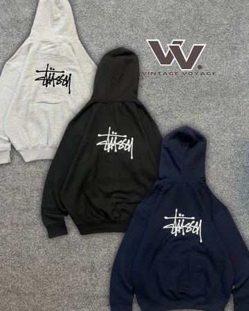 Stussy rework style embroidered pullover hoodies #41025
