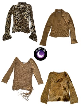 Y2K beige core full sleeve tops mix (M-673)