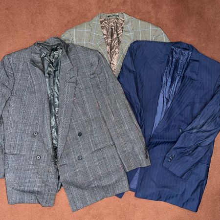 ブランドブレザー。Ralph Lauren、Burberry、Christian Dior、Gucci、Armani、Versace、Harris tweed。