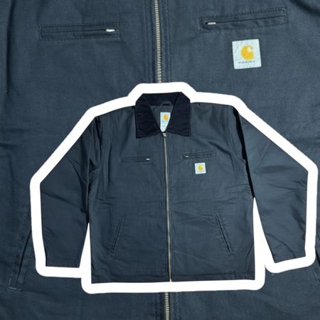 Carhartt rework style black detriot jacket