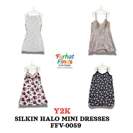 Y2K Silkin Halo Mini Dresses FFV-0059