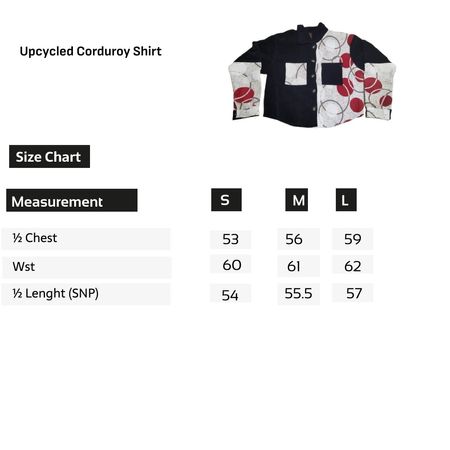 SS25 Upcycled Corduroy Shirts