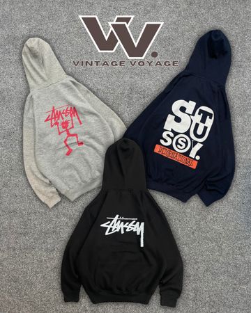 Stussy rework style printed pullover hoodies #61025