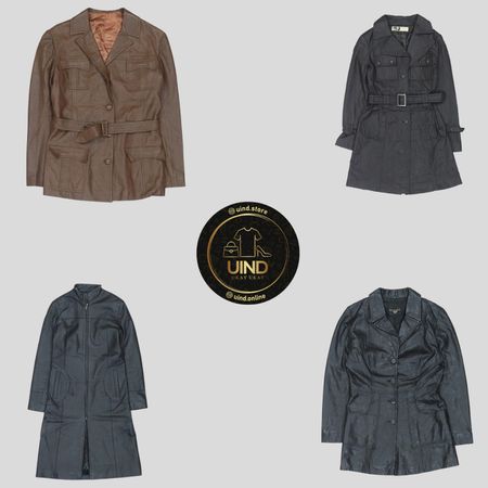 Y2K Matrix Vibe Leather Long Coats