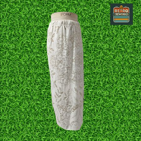 SS25 Upcycled Lace Curtain Long Skirt