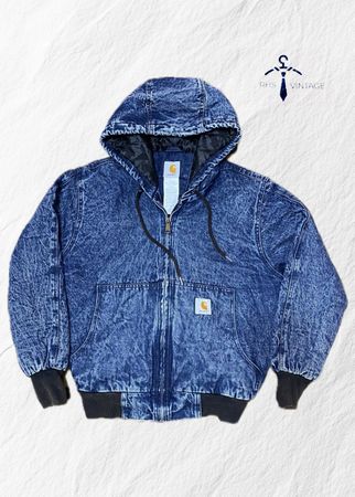 Carhartt rework style acid wash jacket