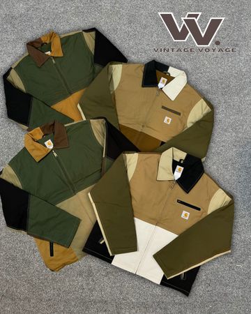 Carhartt reworked style patchwork Detroit jackets #71025