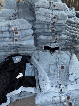 rework style carhartt denim jackets