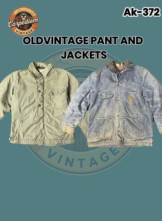 Alte Vintage-Hose und Jacken Ak-372