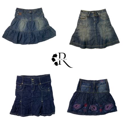 Y2K IT Girl Denim Mini skirts (RW-1118)