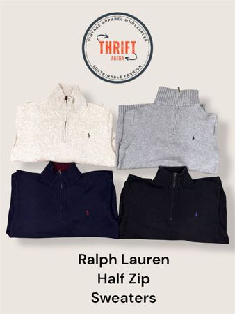 T1733 Ralph Lauren 1/4 Zip Sweaters selection