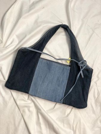 アップサイクルデニムトライアングルバッグ
