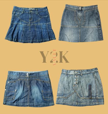 Denim Dreams: Y2K Skirts (Yv-388)