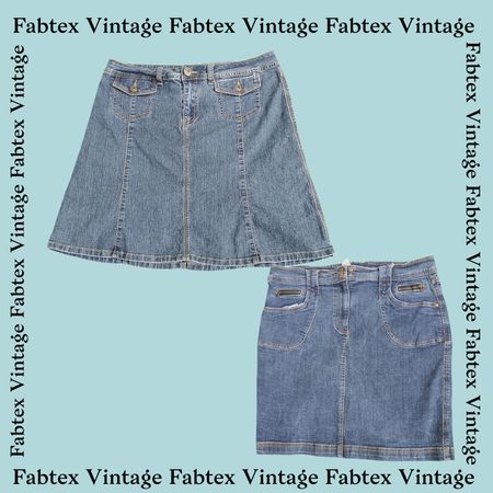 (FV-109) Y2K Denim Minirock