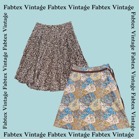 (FV-111) Y2K Baumwollfee bedruckte Röcke