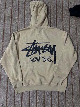 REW- Stussy Rework Style Beige Hoodies