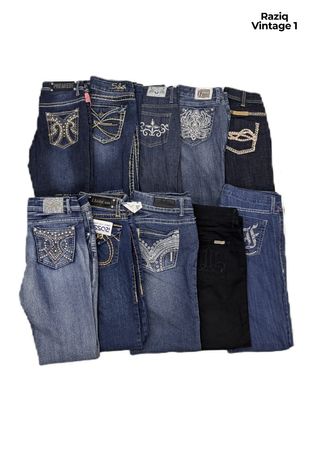 Y2K Damen Gerade Jeans