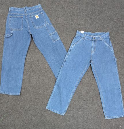 Vintage Carhartt Reworked Style Mid Blue Baggy Jeans