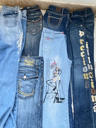 Jeans a gamba larga