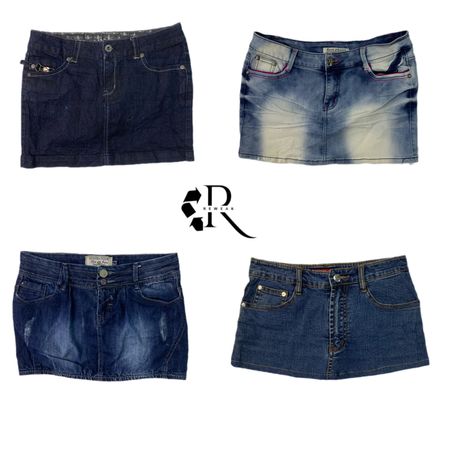 Y2K IT Girl Denim Mini skirts (RW-1114)
