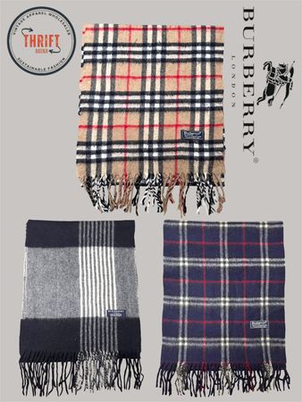 T1700 Burberry Scarves 🧣 100% auténtico Cachemira/Lana