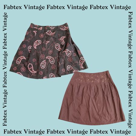 (FV-117) Y2K Baumwollfee Lichter Perlendetails Röcke