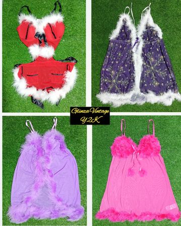 lingerie de natal Santa blusas de rede gv#008