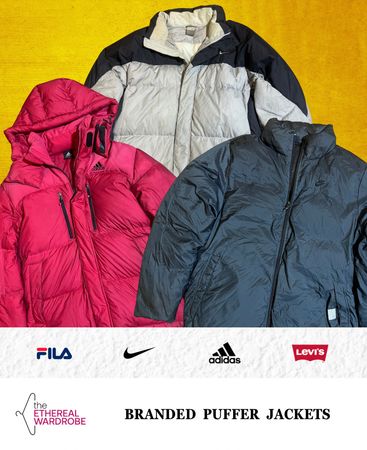 ブランドのパファージャケット（リバーシブルのnike、ビンテージのnike、adidas、fila、Levi'sを含む）