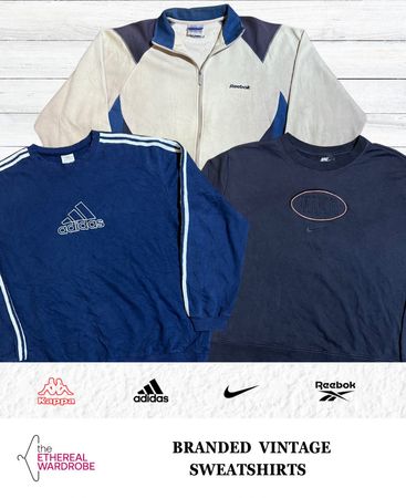ブランドヴィンテージスウェットシャツ ナイキ、アディダス、リーボック、カッパ