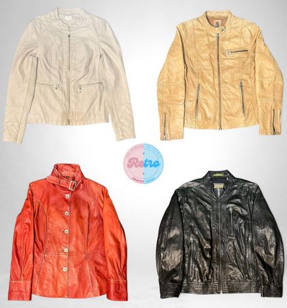 Y2K Colourful Leather Jackets (E)