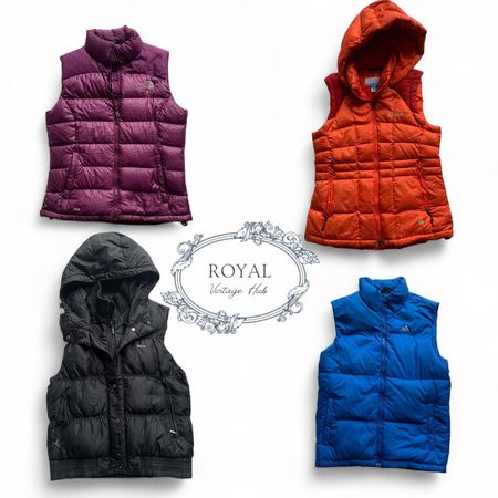 Mix Brand Puffer Vest North Face, Adidas, Niki, Umbro & More