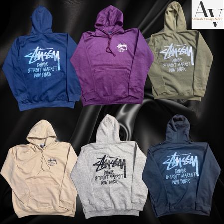 Stussyのリワークスタイルドーバーストリートフーディ