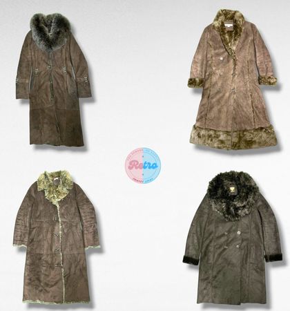 ヴィンテージ/Y2Kボヘミアンリバイバル - アフガンコート (E)