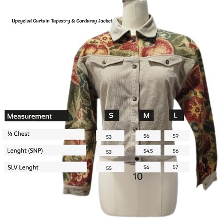 SS25 Upcycled Curtain Tapestry & Corduroy Jacket