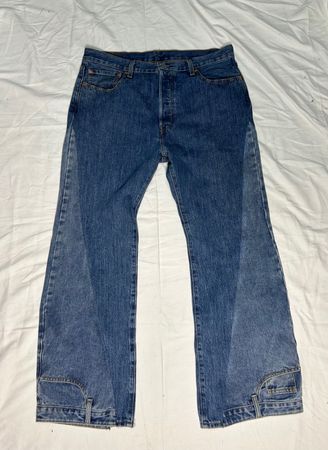Upcycled L.L.W wide leg jeans WR_0001
