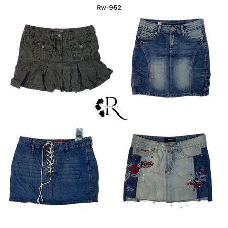 Y2K Unique Denim Skirts (RW-952)