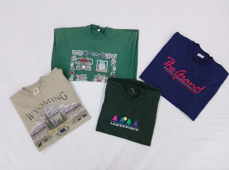 CR5342 Vintage Single Stitch Graphic T-Shirt Bundle
