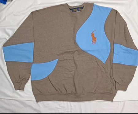 Rework Style Polo Sweatshirt.