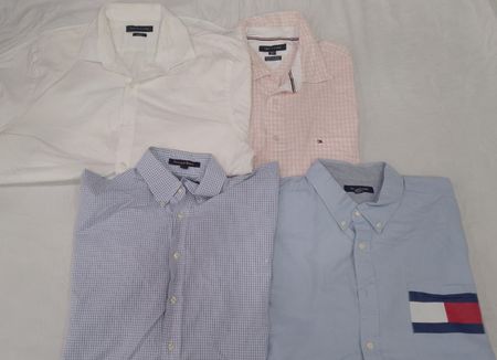 「CRZ0138 ヴィンテージレトロ トミーヒルフィガー カジュアルシャツ」