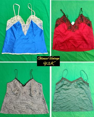 y2k slip tops stylish cami Ars#18