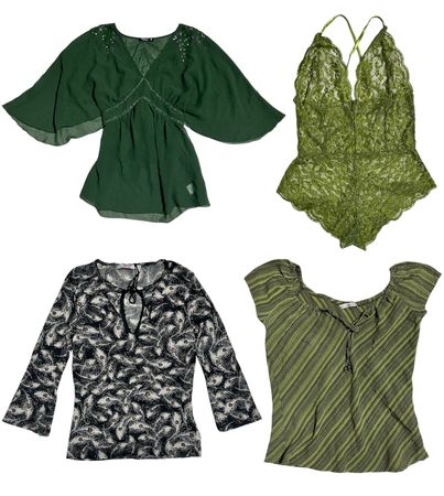 Y2k Green Lover! Y2k Tops: TT-014
