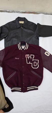 Men's different style vintage leather jackets