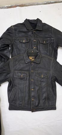 Veste en cuir vintage pour homme