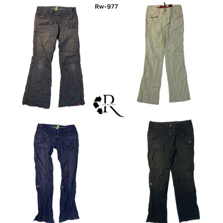 Y2K Cargo Style Cotton Trousers (RW-977)