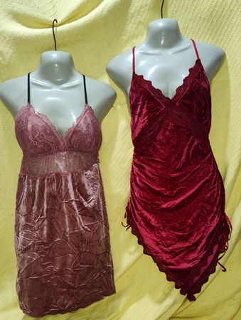 Velvet hot dress