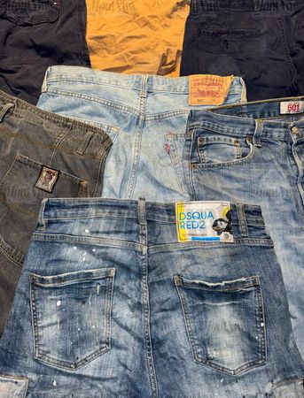 Shorts en jean haut de gamme et décontractés Lot : Dsquared2, Levi's, Tommy Hilfiger & Plus