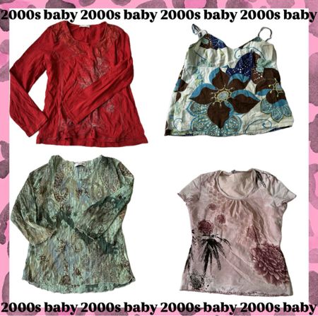 y2k printed top(large) -070